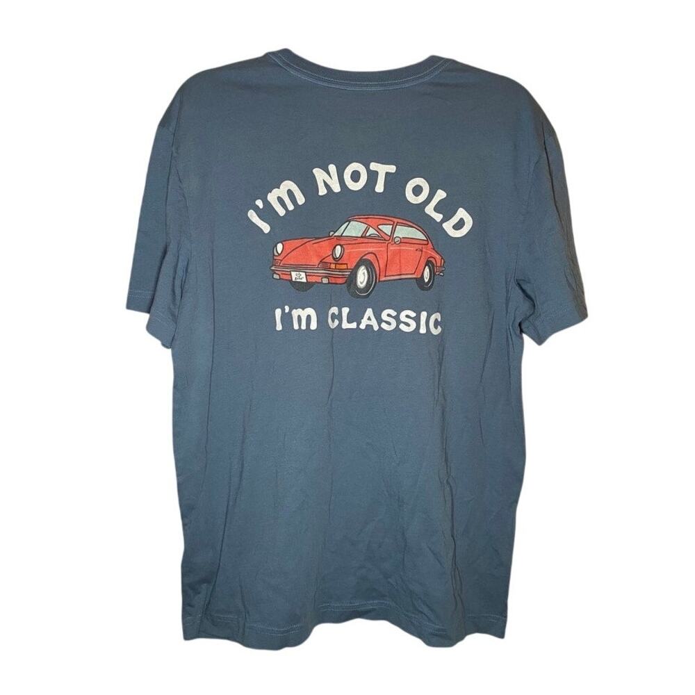 New With Tags - Life is Good Men's Blue Graphic Tee - Small